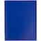 JAM Paper 9.5" x 11" Plastic 2 Pocket School POP Folders with Clasps, 6ct.